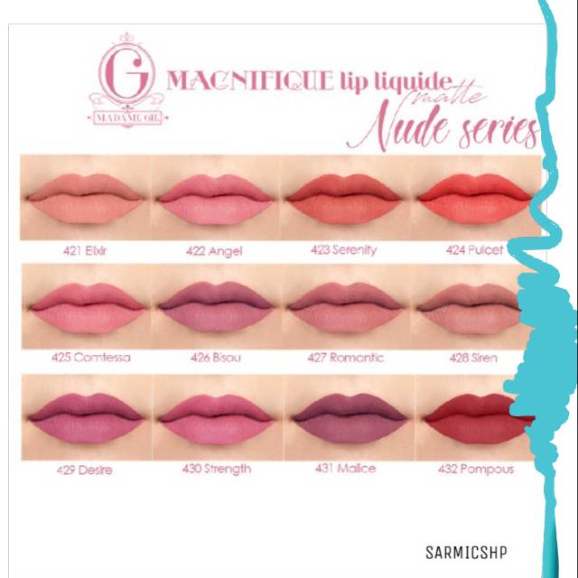 Madame Gie Magnifique Lip Liquide Nude Series - Madame Gie