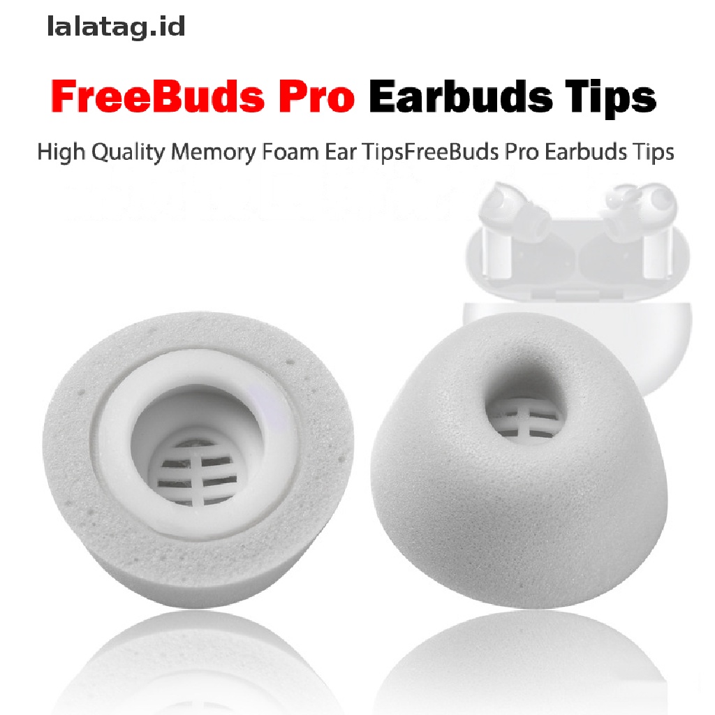 2pcs Eartips Bahan Memory Foam Untuk HUAWEI Freebuds Pro VIVO TWS2