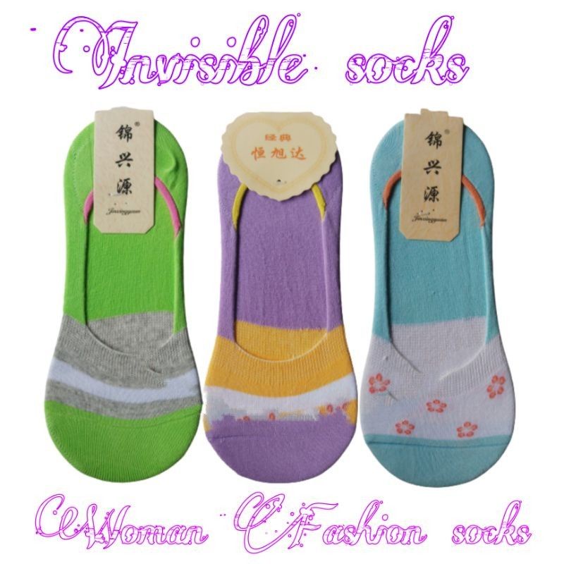 Hidden socks / kaos kaki invisible / kaos kaki pendek pria wanita dewasa kaos kaki balet