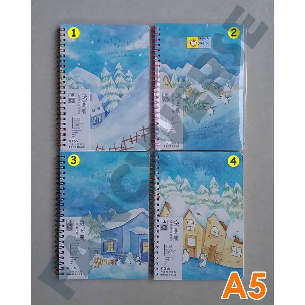 

Notebook Spiral A5 Winter 2568-34 / Agenda Diary Notes Buku Catatan