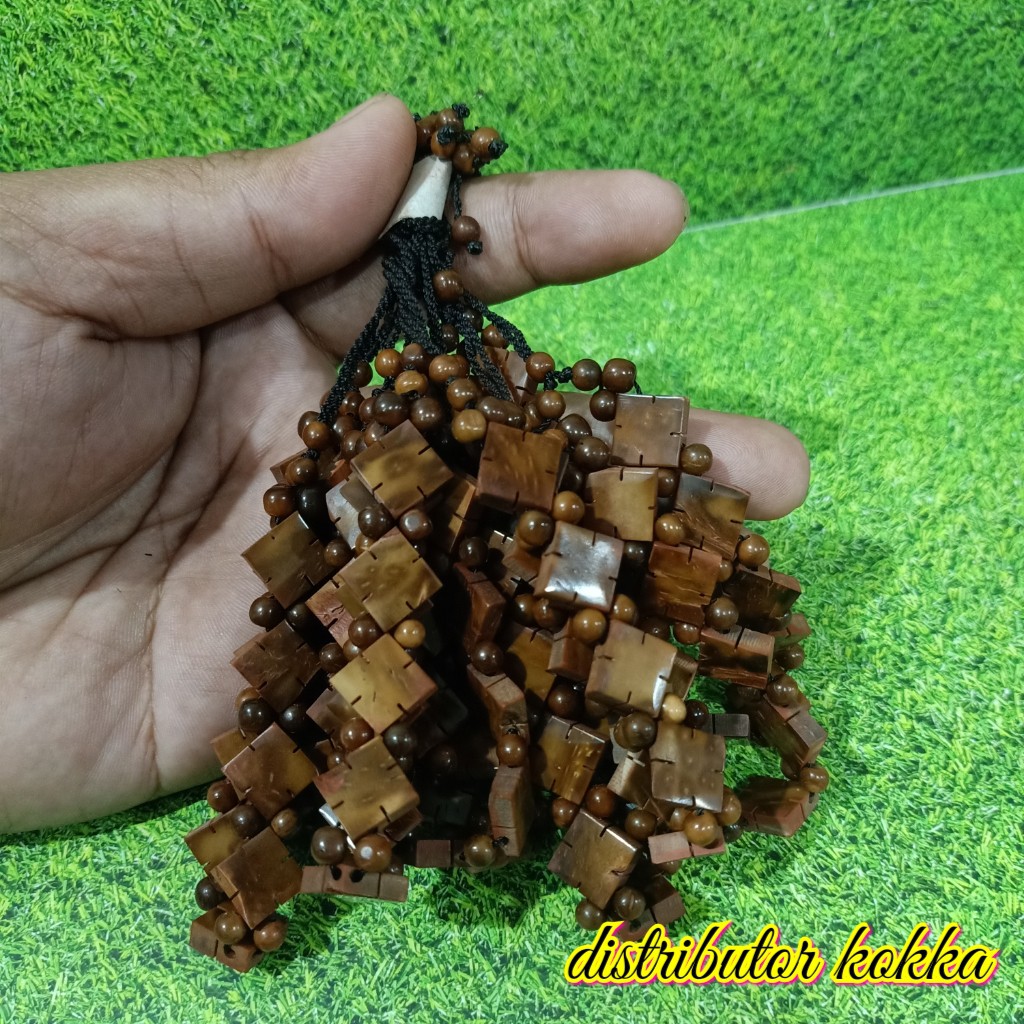 ( SUPER MURAH ) Paket hemat 10 pcs gelang Kokka kaukah yinyang hereng coklat