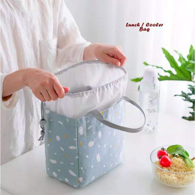 Lunch Cooler Bag Tas Bekal Travel Penahan Panas Dingin Motif Baru