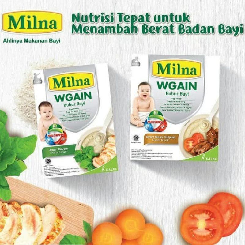 MILNA WGAIN 8+ -BUBUR BAYI MILNA - BUBUR PENAMBAH BERAT BADAN