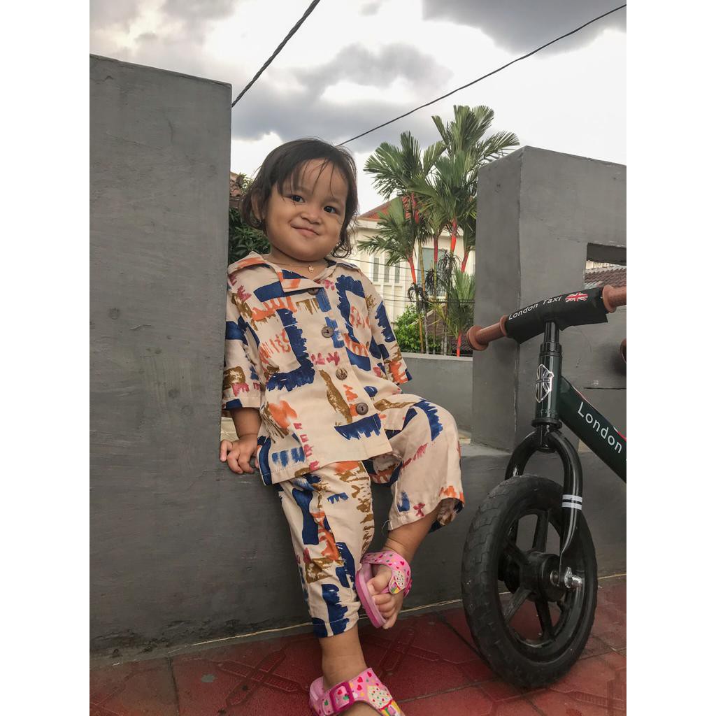 Adara Daily Set Kids / Daily Set Rayon Anak / Baju Tidur Anak / Piyama Kids