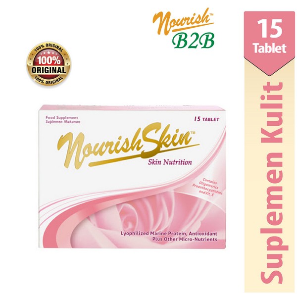 Nourish Skin - 15 Tablet Suplemen Perawatan Kulit | Shopee  