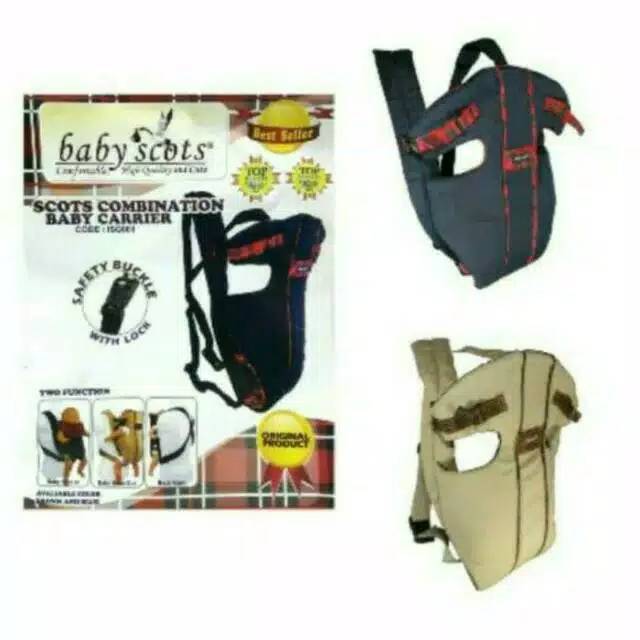 GENDONGAN DEPAN BABY SCOTS / GENDONGAN RANSEL KOMB / BABY CARRIER s1