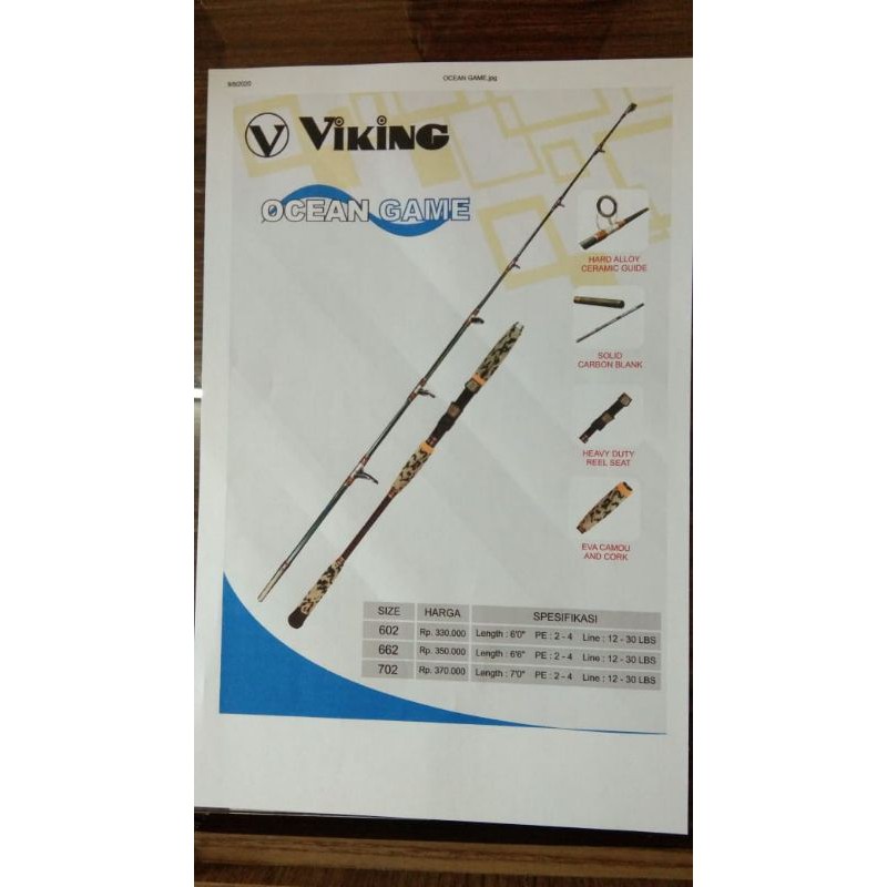 JORAN JIGGING VIKING OCEAN GAME 2020 - 602 & 662