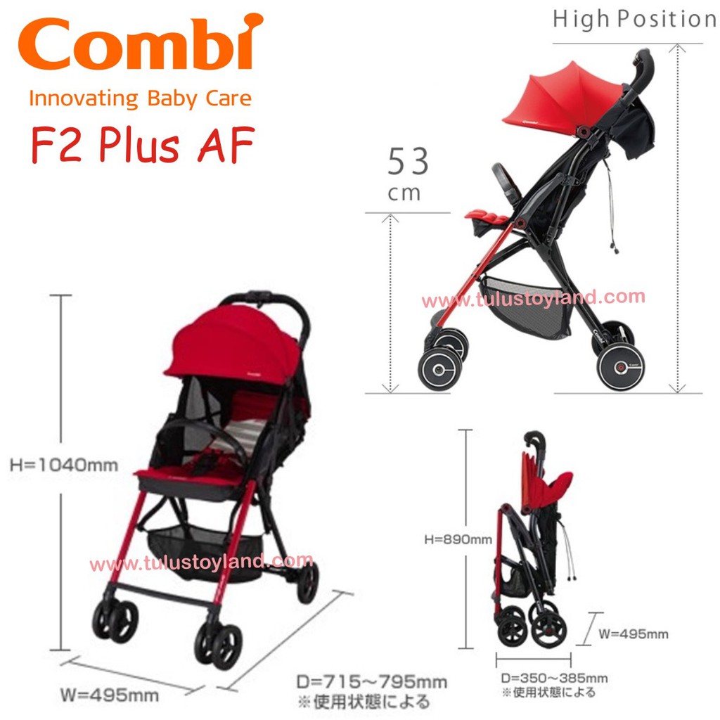 COMBI F2 Plus AF Stroller Anak Premium