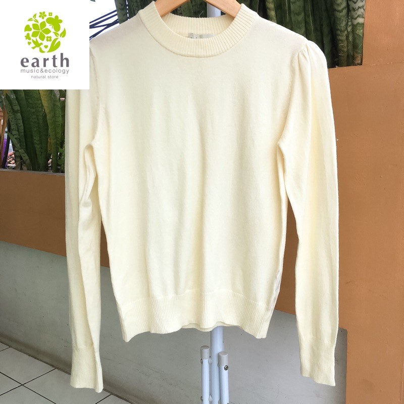 THRIFT KNITWEAR EARTH MUSIC&ECOLOGY BABY YELLOW