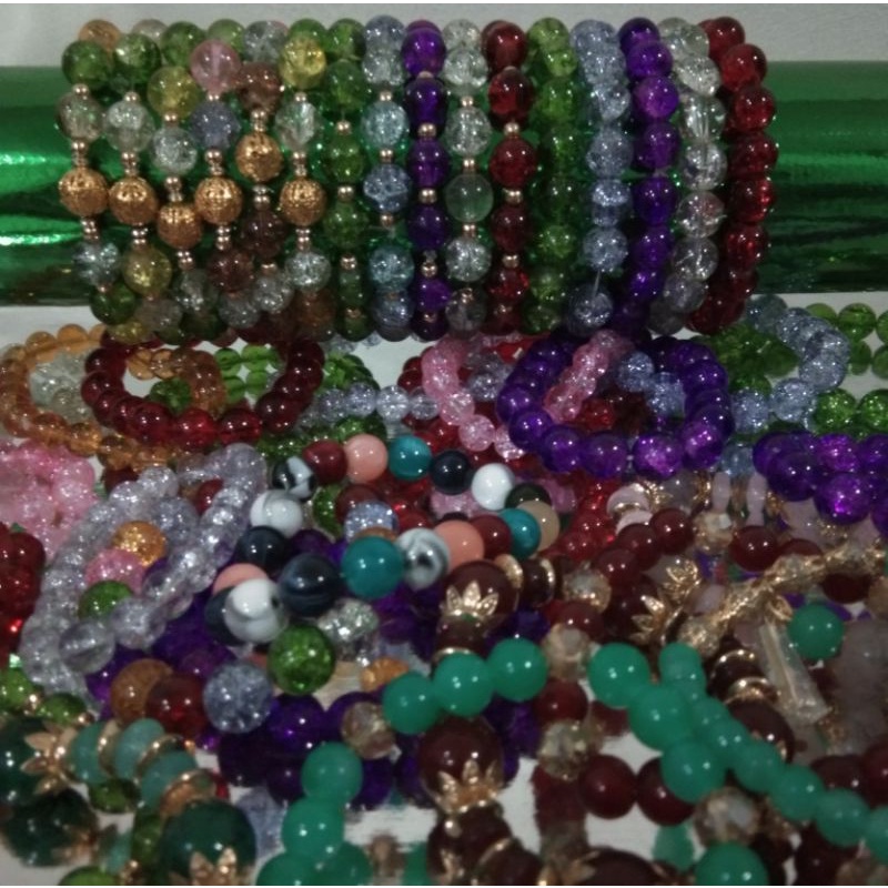 Gelang Batu Kaca Murah