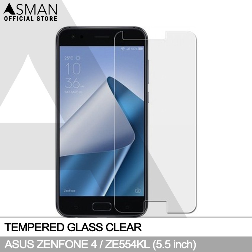 Tempered Glass Asus Zenfone 4 / ZE554KL (5.5&quot;) | Anti Gores Pelindung Layar Kaca - Bening