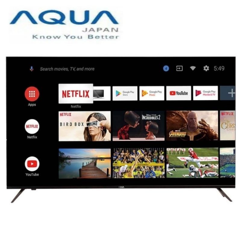 LED TV AQUA 50" ANDROID 50AQT6300 50INCH USB MOVIE HDMI FULL HD