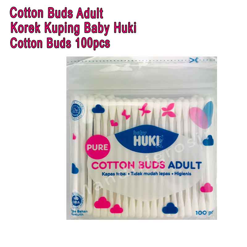 Cotton Buds Adult *Baby Huki * Korek Kuping * CI0010 100pcs