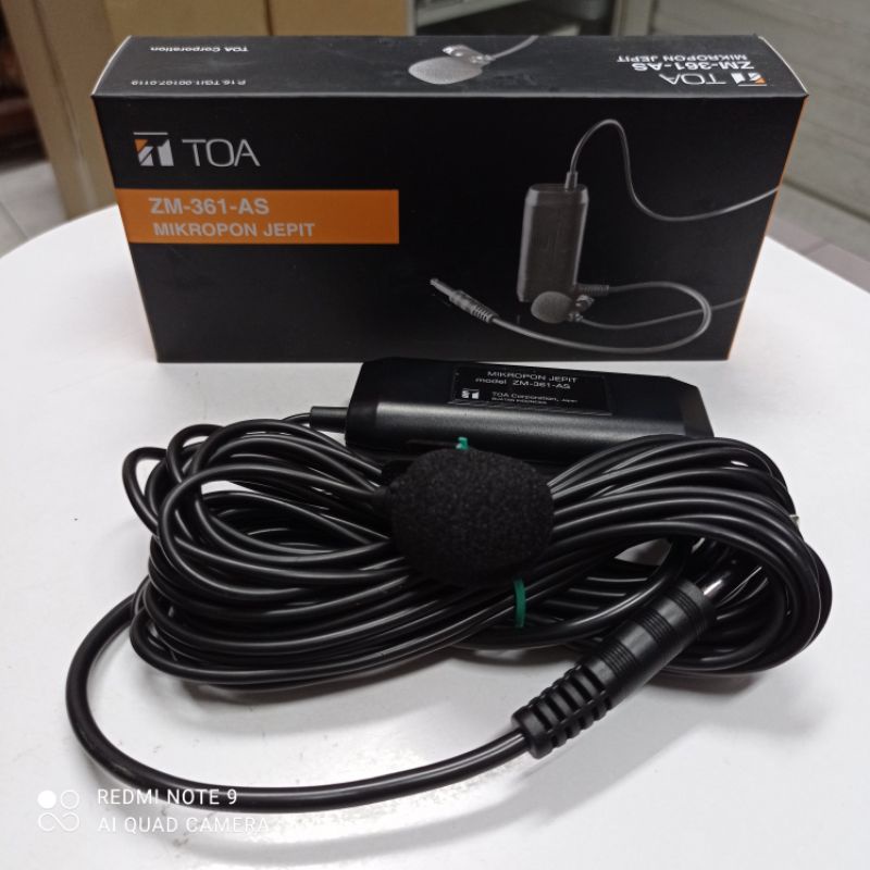 Microphone Toa Jepit ZM-361-AS / Microphone Toa ZM360AS Mic Clip On Jepit Toa ZM-360 AS Original Toa