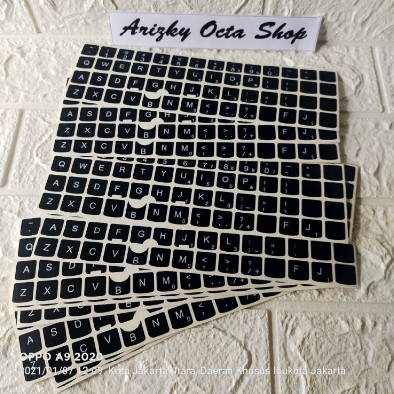 stiker keyboard x201 x220 t410 t420 T510 T520 murah ready stok