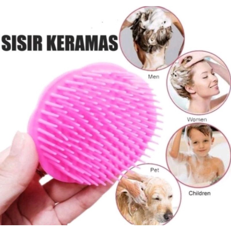 sisir keramas/shompo brush