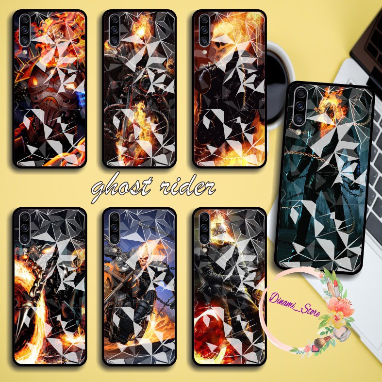 softcase diamond GHOST RIDER Vivo Y91 Y17 Y12 Y15 Y93 Y95 Y81 Y83 Y71 Y53 y20 Y30 Y50 V17 Y11 DST737