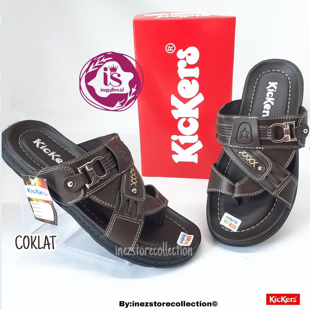 SANDAL PRIA KICKERS KUALITAS PREMIUM KODE GT02 MURAH HARGA GROSIR