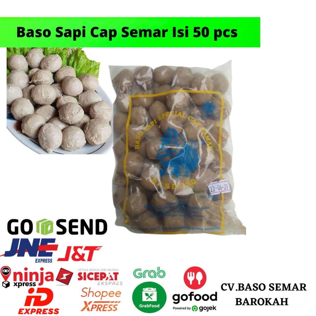 

BASO SAPI MINI (KEMASAN ISI 50 PCS) BASO URAT BASO SAPI SPECIAL CAP SEMAR