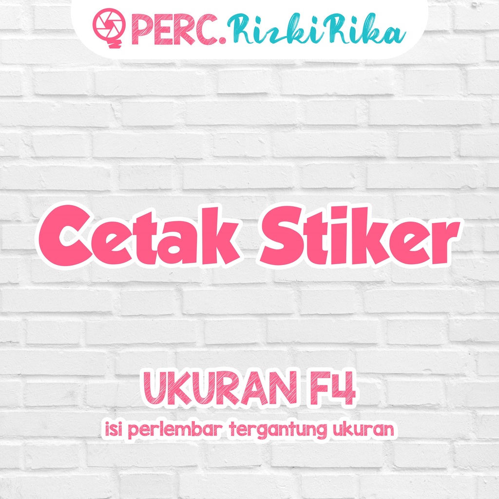 

Cetak Stiker Olshop - Free Design & Cutting