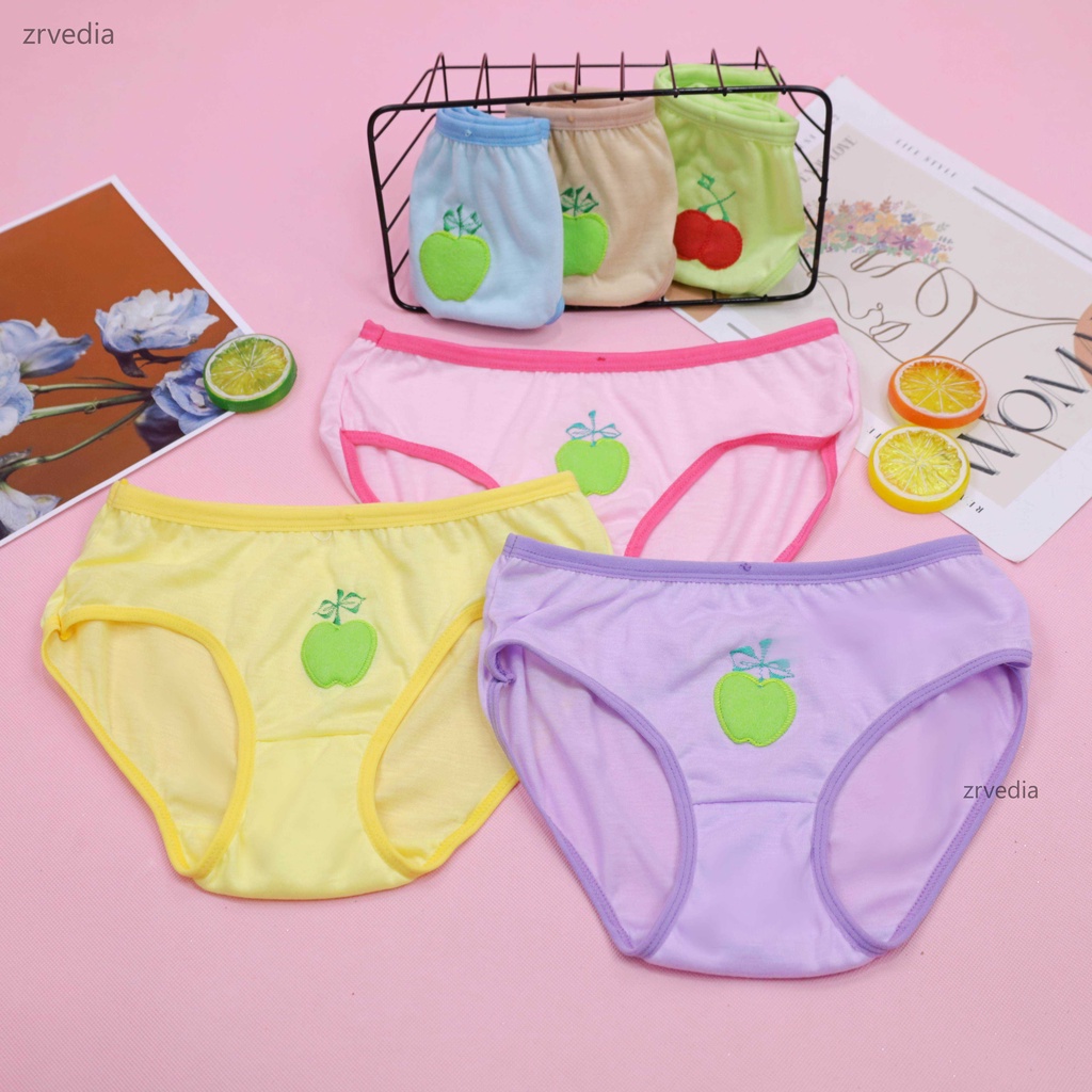 (ISI 6 - 12 pc) Celana Dalam 6-7 th Anak Perempuan / Pakaian Dalam Underware CD Cewek Celdam Murah