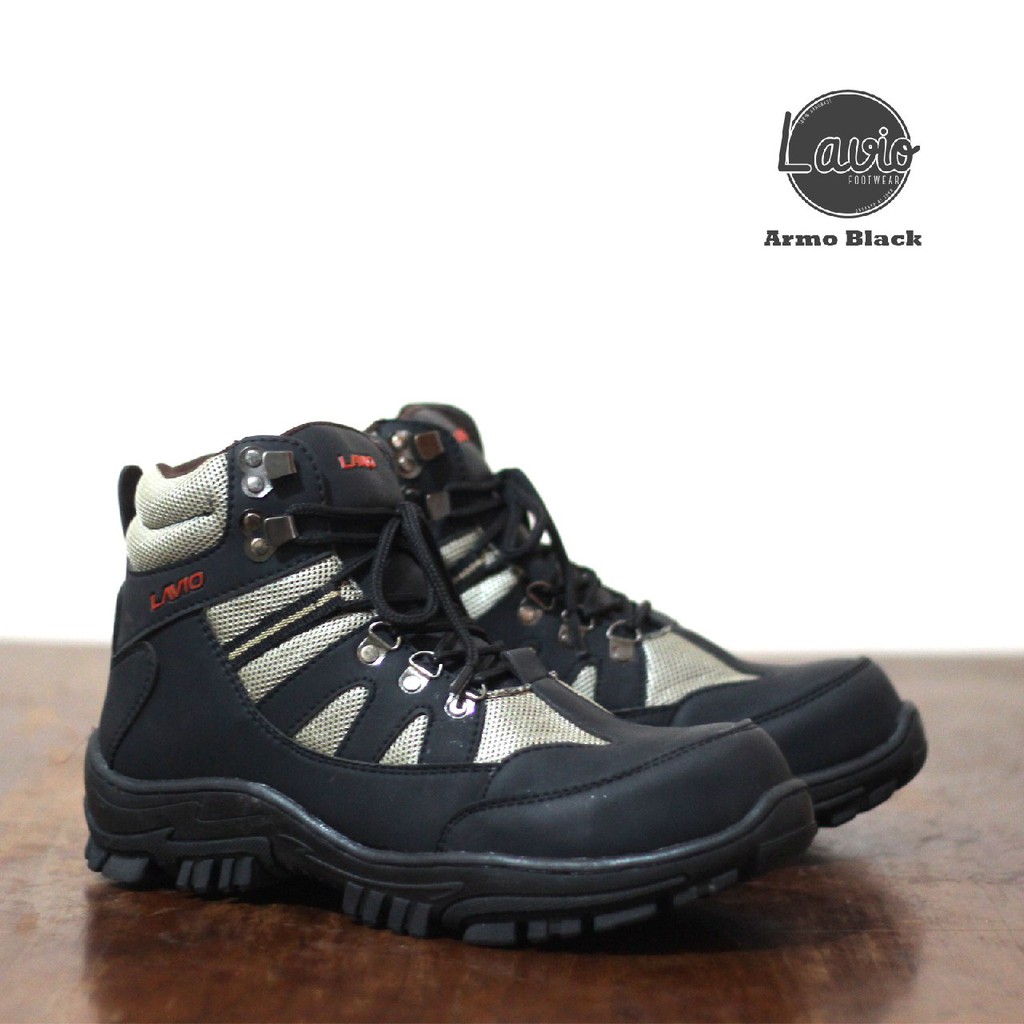 BIG SIZE 44-45 SEPATU SAFETY PRIA UJUNG BESI ORIGINAL SAFETY KERJA PROYEK, OUTDOOR LAVIO ARMOR ARMO