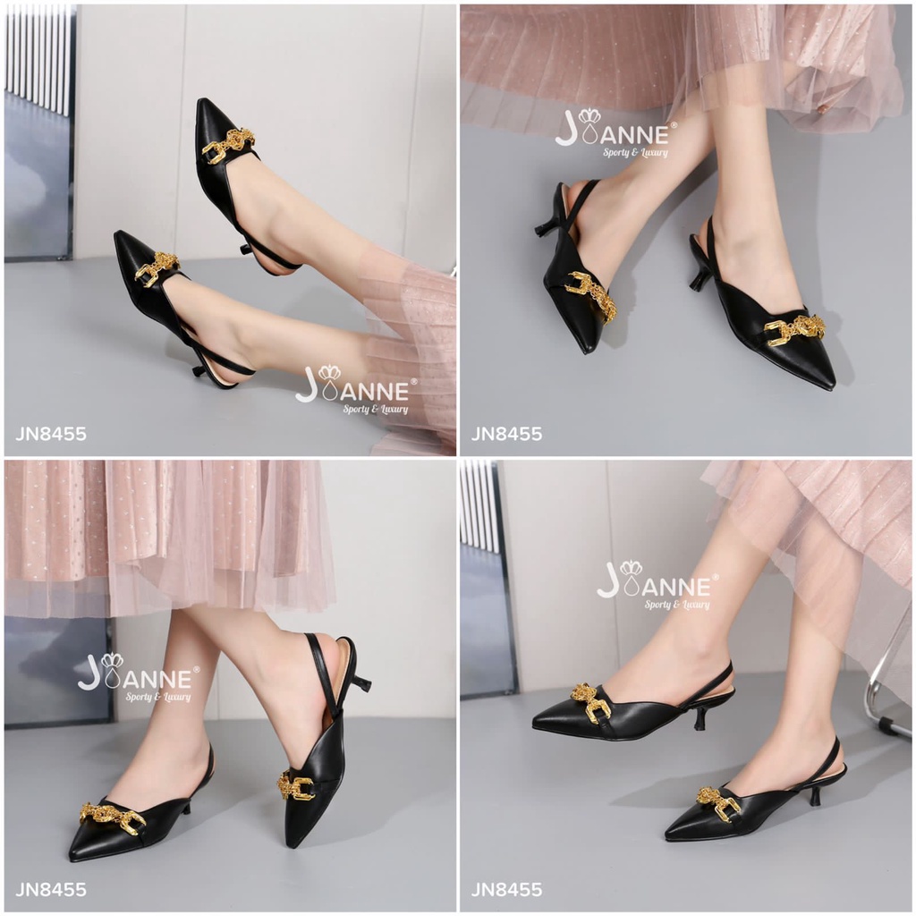 JOANNE Sepatu Slingback Heels Shoes #JN8455 ORIGINAL