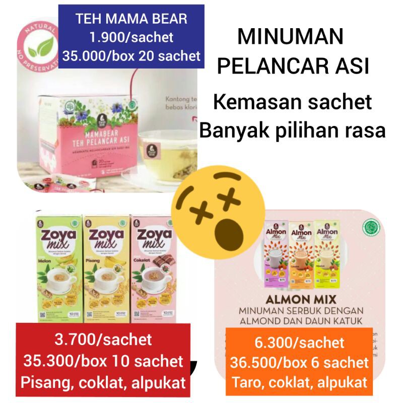 pelancar asi sachet berbagai rasa