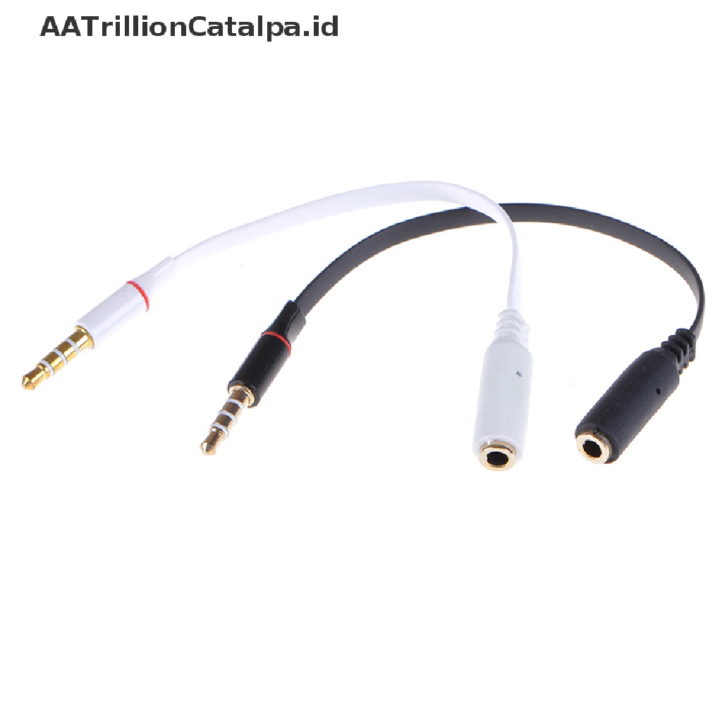 (AATrillionCatalpa) Kabel extension audio jack 3.5mm Male Ke female Untuk headset