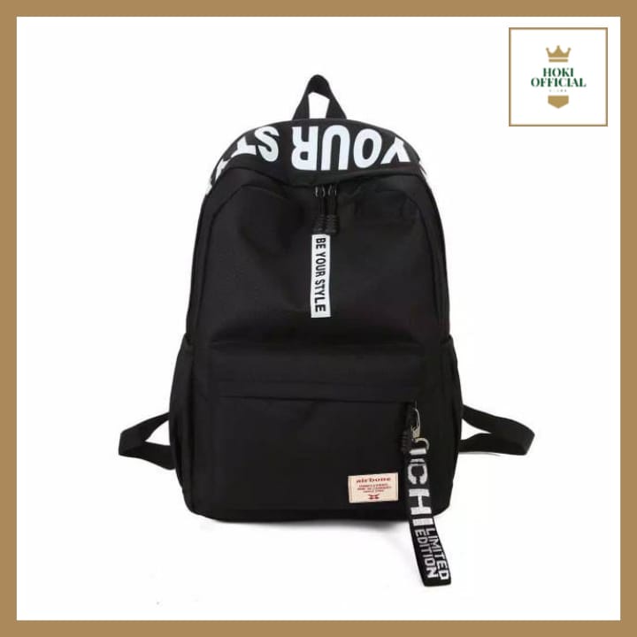 [COD] Be Your Style Tas Sekolah Pria Wanita Backpack Sekolah Korean Style Kapasitas Besar Ada Slot Laptop Up To 15 Inch HokiOfficial