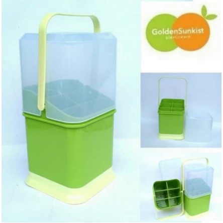 TEMPAT SENDOK TUTUP BESAR TSS1078 GOLDEN SUNKIST SEKAT 6