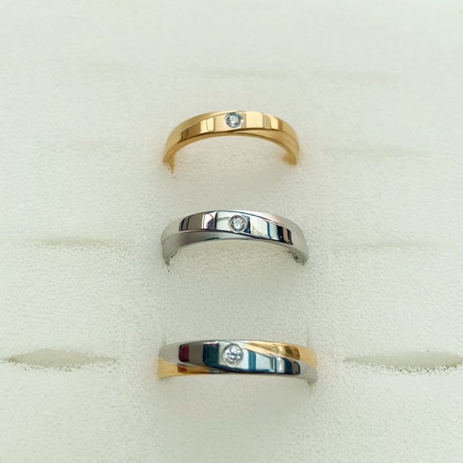 Cincin Titanium Zircon DF103