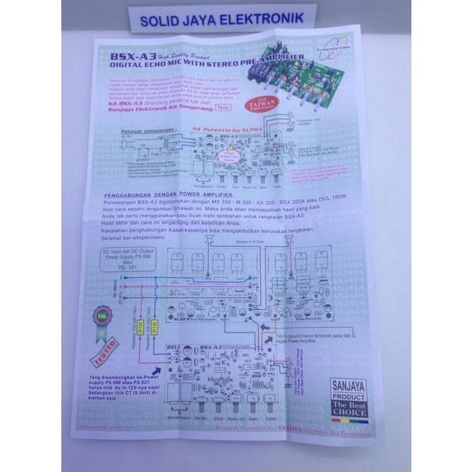Tone Control + Mic Echo BSX -A3