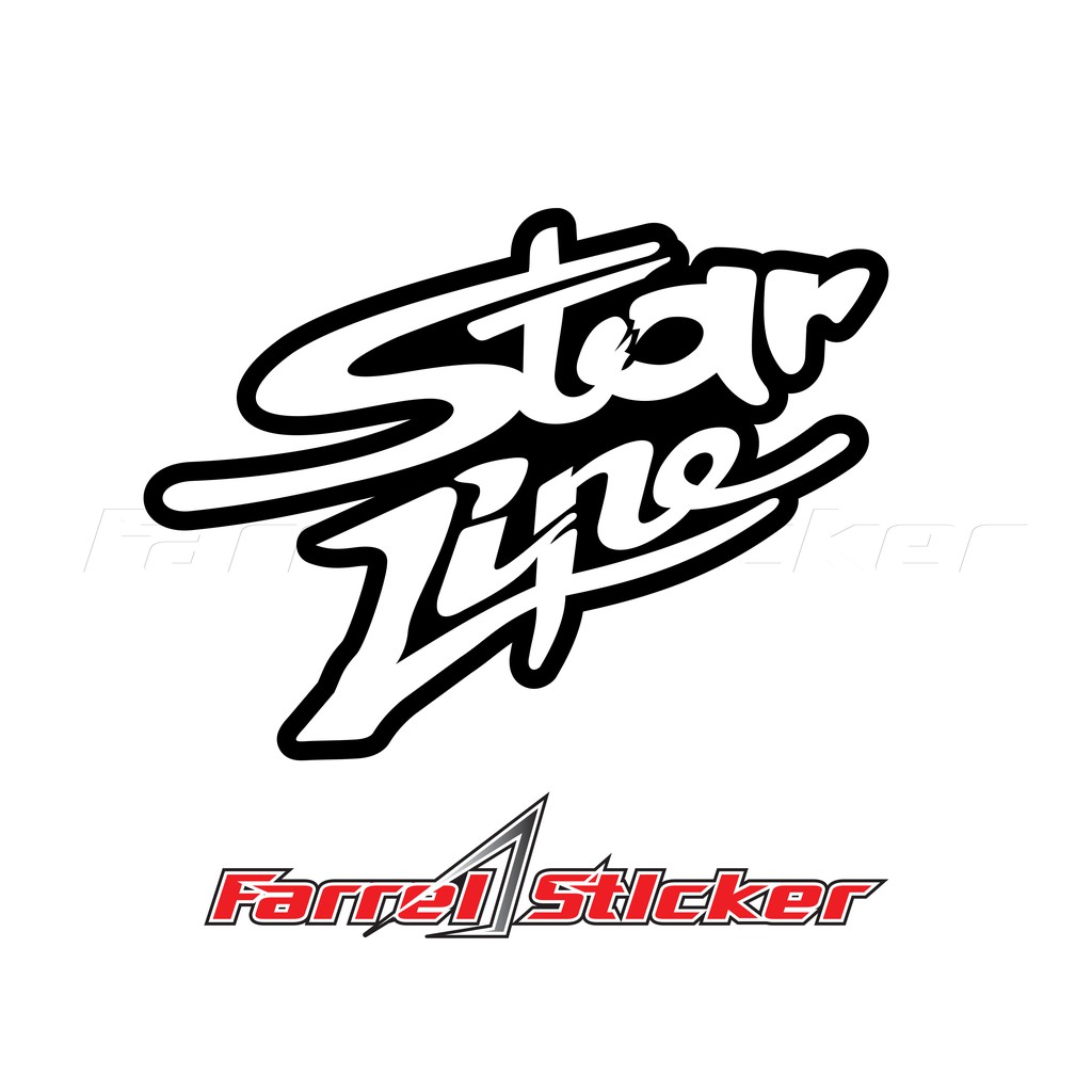 Stiker starline sticker star line kotak