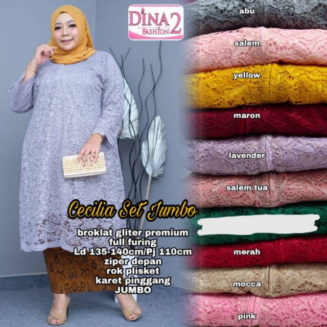 Kebaya Cecilia set jumbo