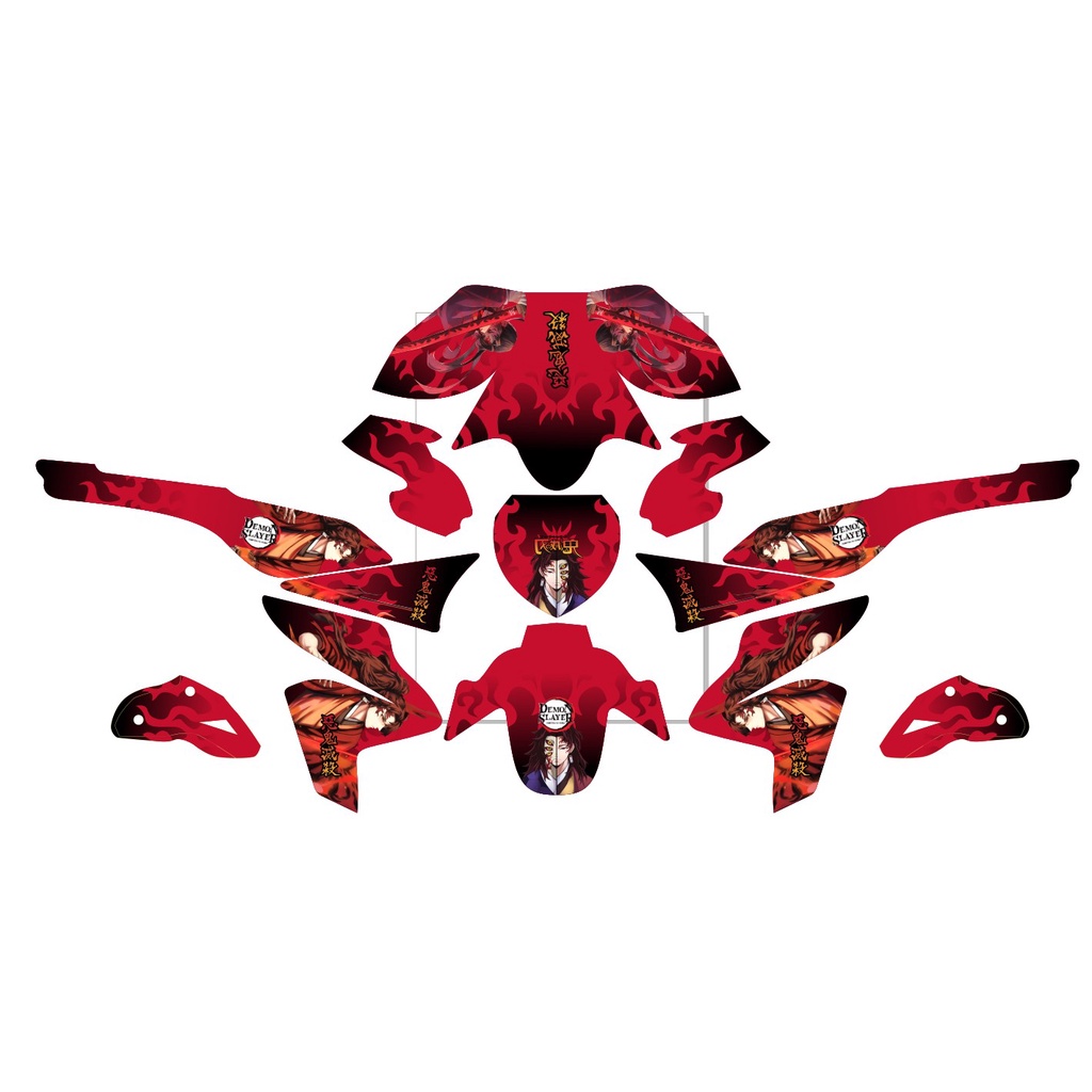 decal new vixion lighting merah anime