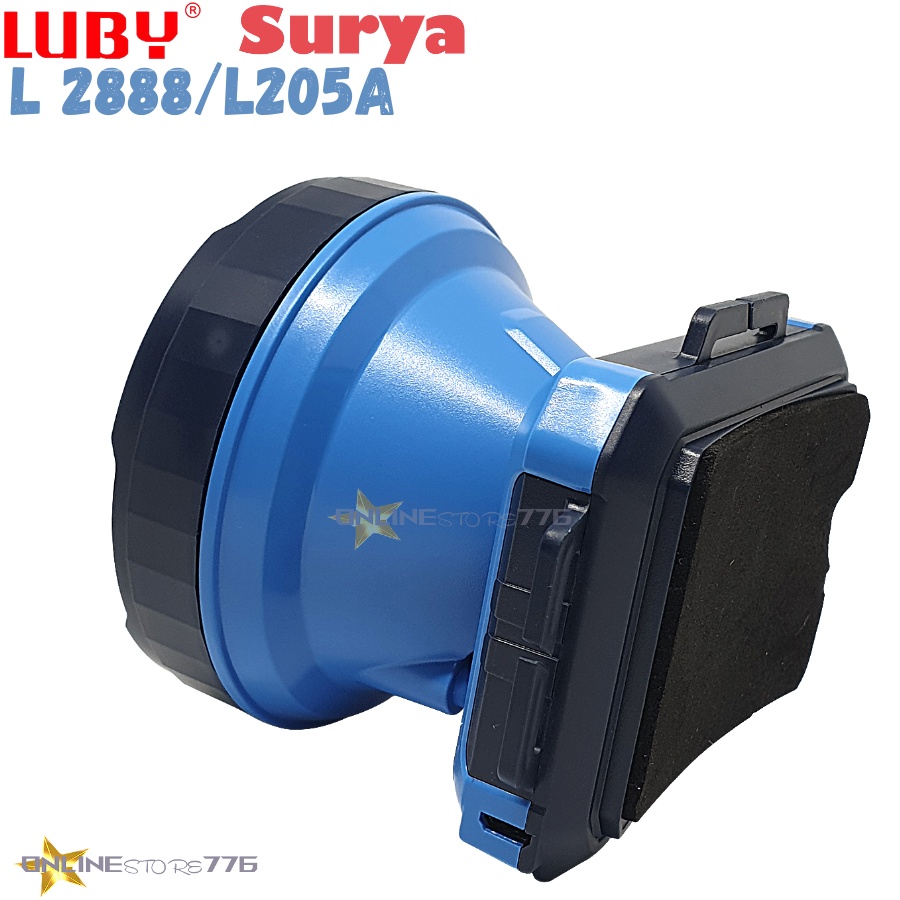 SENTER KEPALA SURYA 205A / 206A / LUBY L2888 / HEADLAMP LUBY L2888  / L2888 / L-2888 / RECHARGEABLE