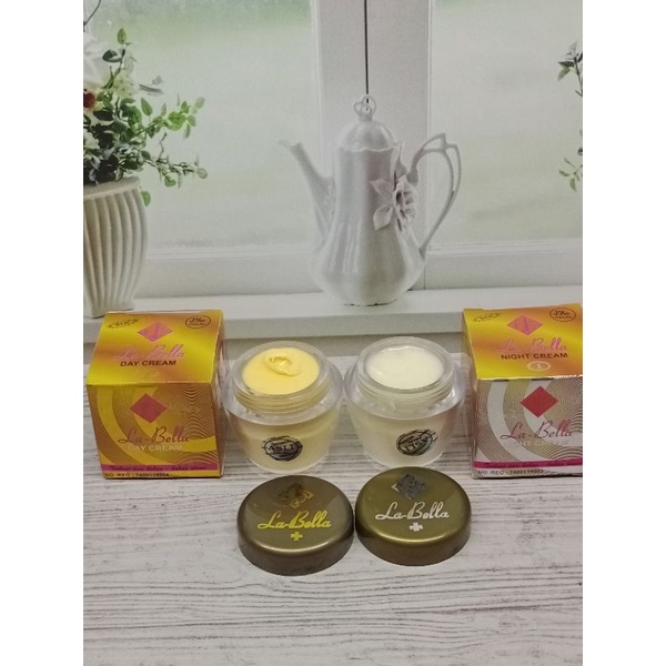 Paket Cream La Bella Siang+Malam | Cream Labella Ori Siang Malam