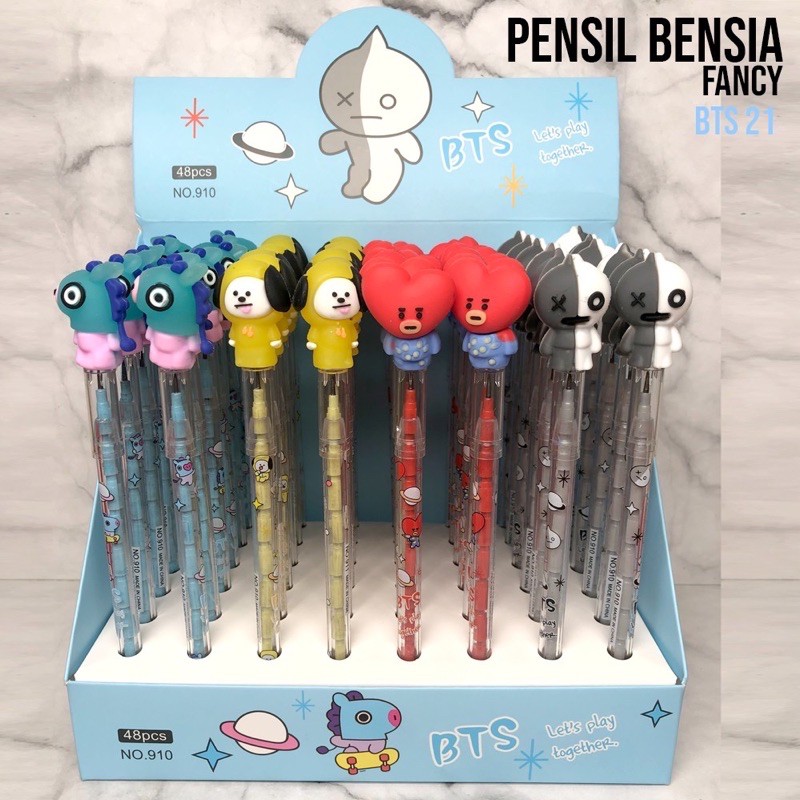 

(12pcs) Pensil Bensia BTS | Pensil Susun