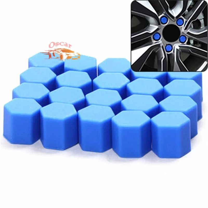 20Pcs Cover Protective Screws CapSilicone Cover Baut Ban Mobil Luminous Ban Batang Mobil Dari Debu