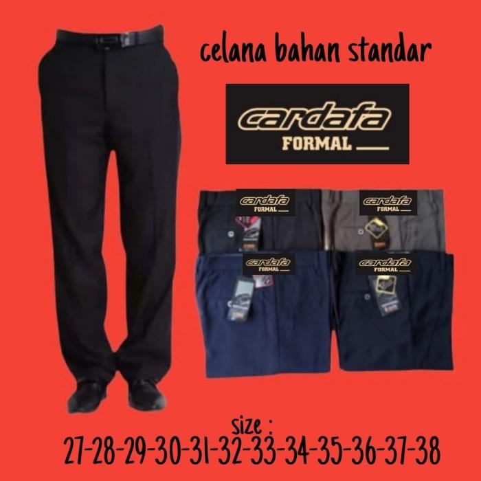 Celana bahan CARDINAL | Kain | Formal kantor | Slim fit pria hitam
