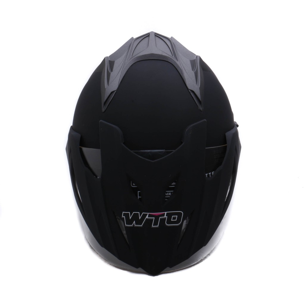 [Helm Dewasa] WTO Helmet Pro-Sight - Hitam Doff + Promo Gratis Sarung Tangan