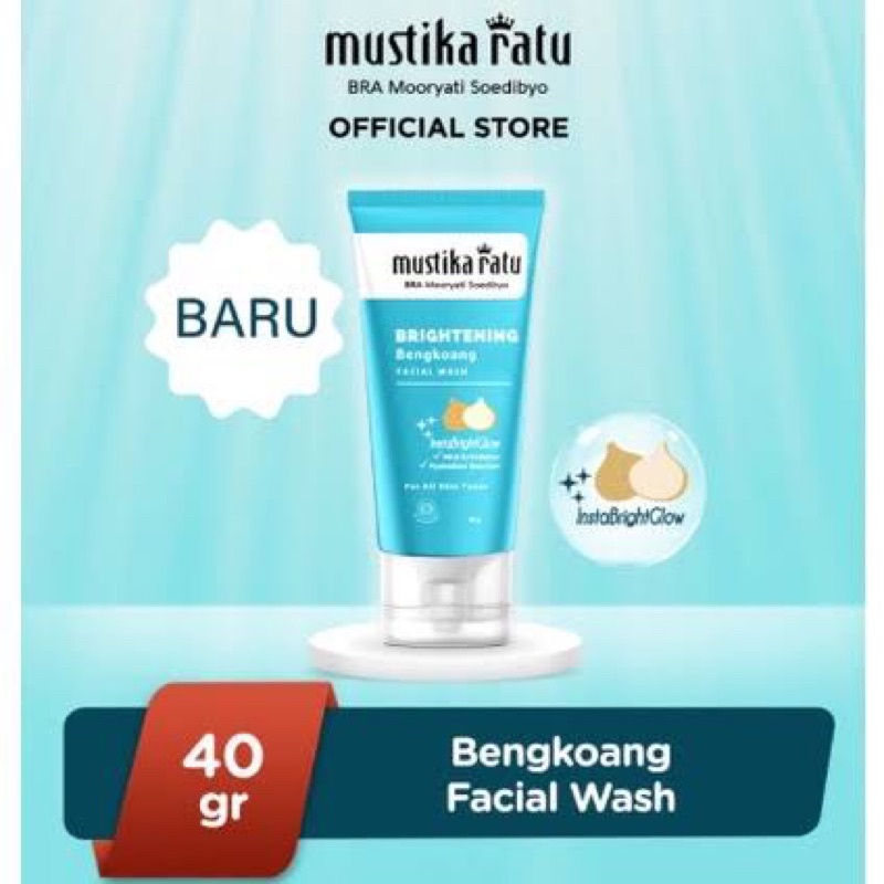 MUSTIKA RATU BRIGTENING FACIAL WASH(sabun wajah whitening)100gram
