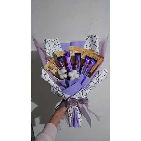 

custom buket coklat