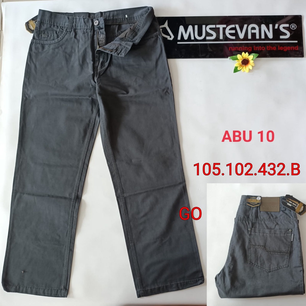 gof 28-33 MUSTEVANS CELANA POCKET Panjang Pria (Harga Promosi) Celana Casual Panjang Bahan Chinos Semi Import Halus