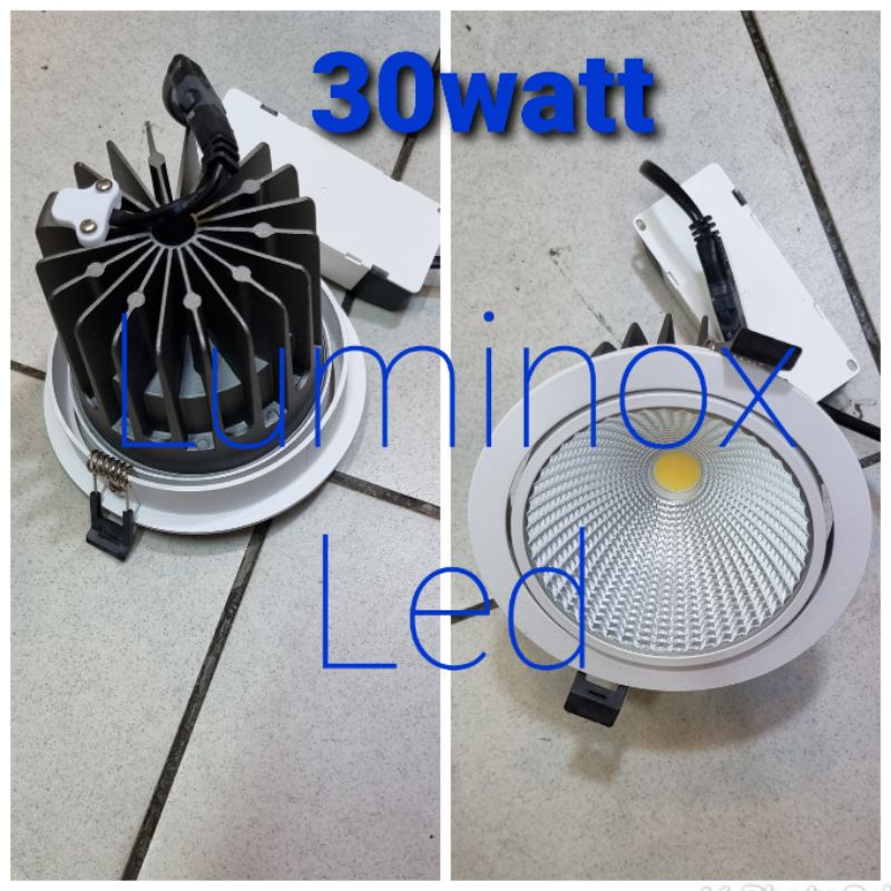 downlight led cob 30watt 30 w / inbow plafon ceiling led 30w 30 watt 3000k 220volt