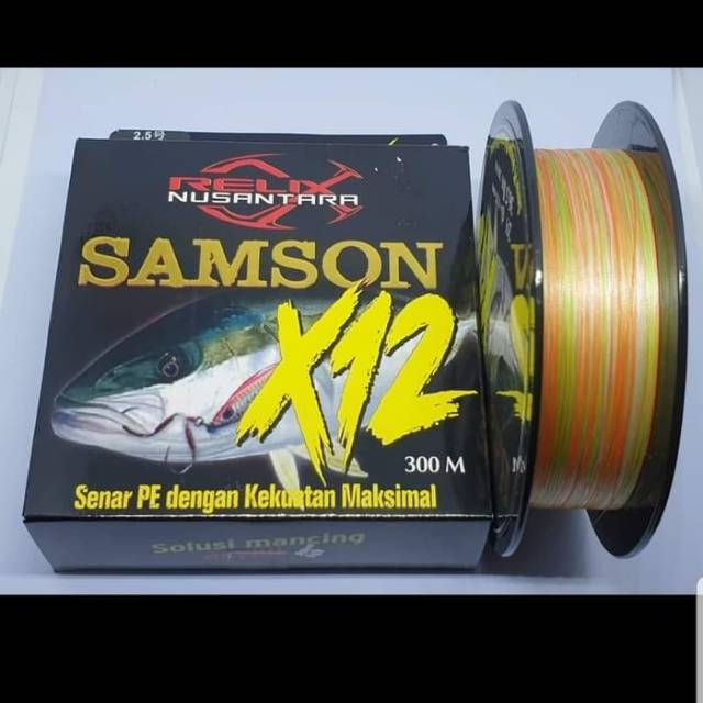 PE. RELIX NUSANTARA SAMSON X12 (Color MULTICOLOR) 100m / 300m / 600m