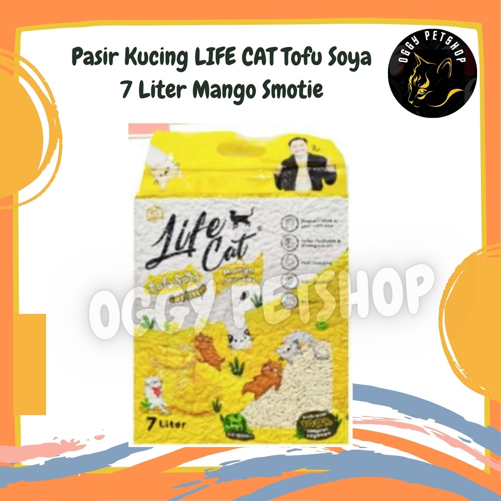 Pasir Kucing LIFE CAT Tofu Soya 7 Liter | TOFU 7 Lt