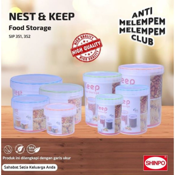 TOPLES SERBA GUNA KEEP Merk Shinpo Kode Produk SIP 352 XL Kapasitas 2000 ML