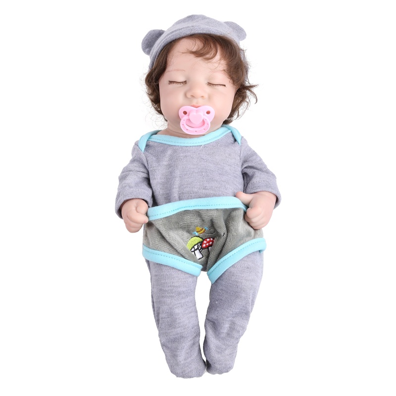 Mary 30cm/11.81in Realisitc Untuk Boneka Tidur Vinyl Aksesoris Mainan Dapat Dicuci Untuk Boneka Look